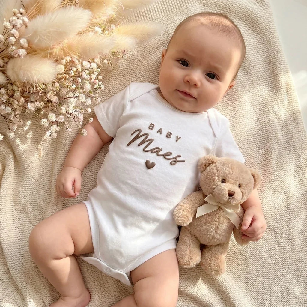 Gepersonaliseerde Babyromper Wit