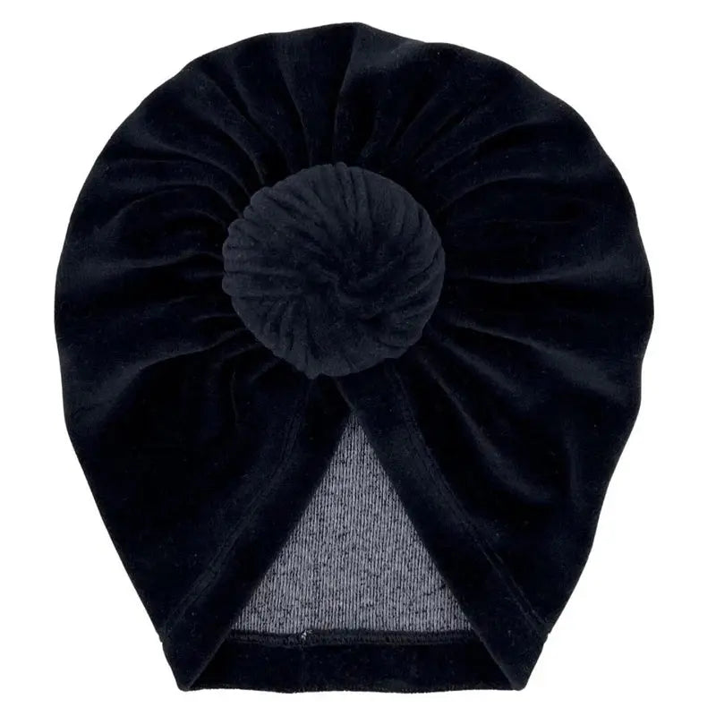 Turban mutsje velvet zwart May Mays May Mays