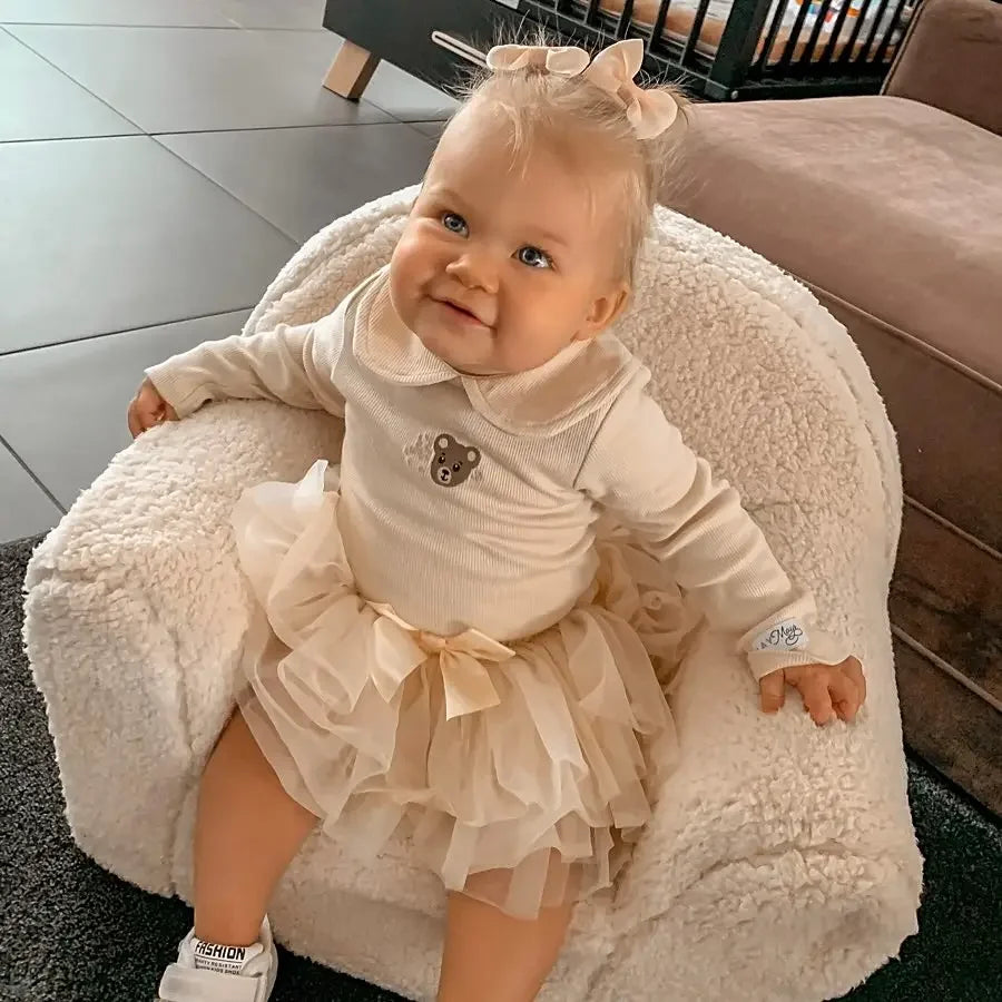 tutu rokje beige babykleding