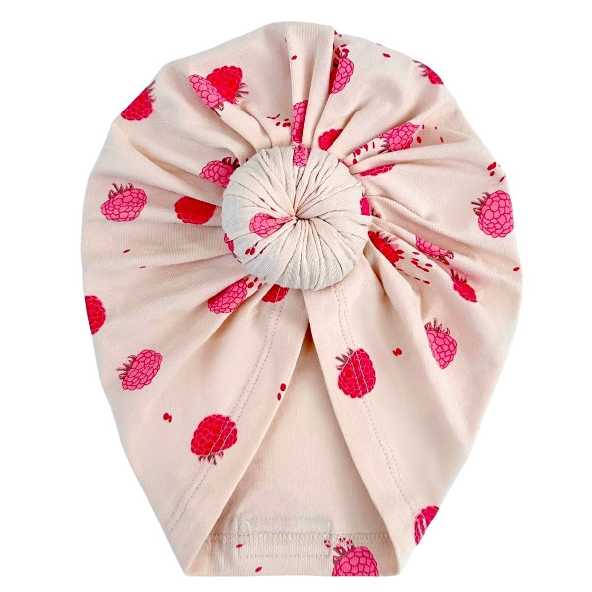 Turban mutsje framboos