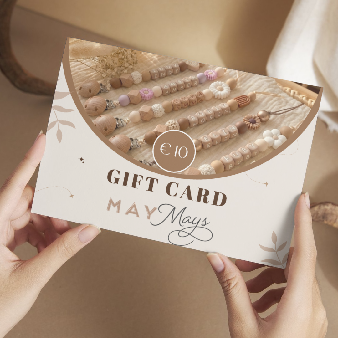May Mays Gift Card (€10 – €100) + €5 extra shoptegoed (tijdelijke actie) - May Mays