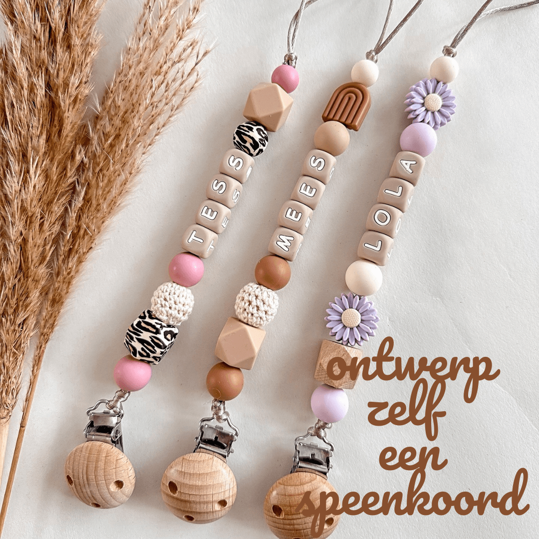 Ontwerp je eigen speenkoord - MiniDulce