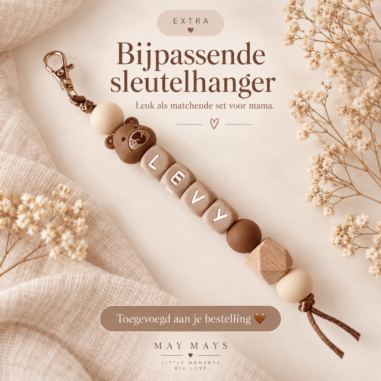 sleutelhanger met beertje May Mays