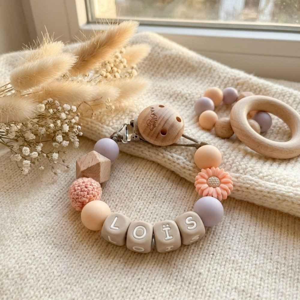Drawstring cord named pastel flower
