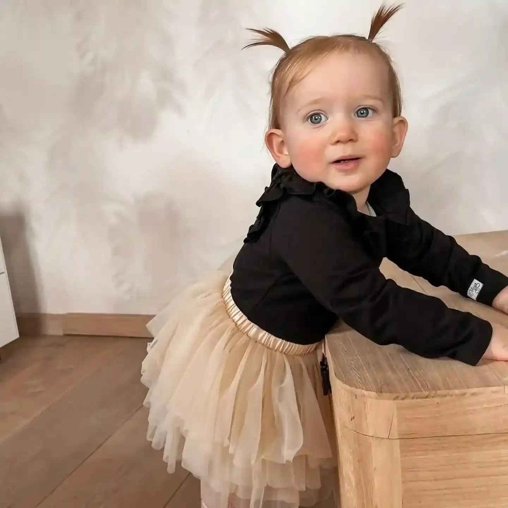 Tutu rokje met bloomer broekje beige Annabel - May Mays