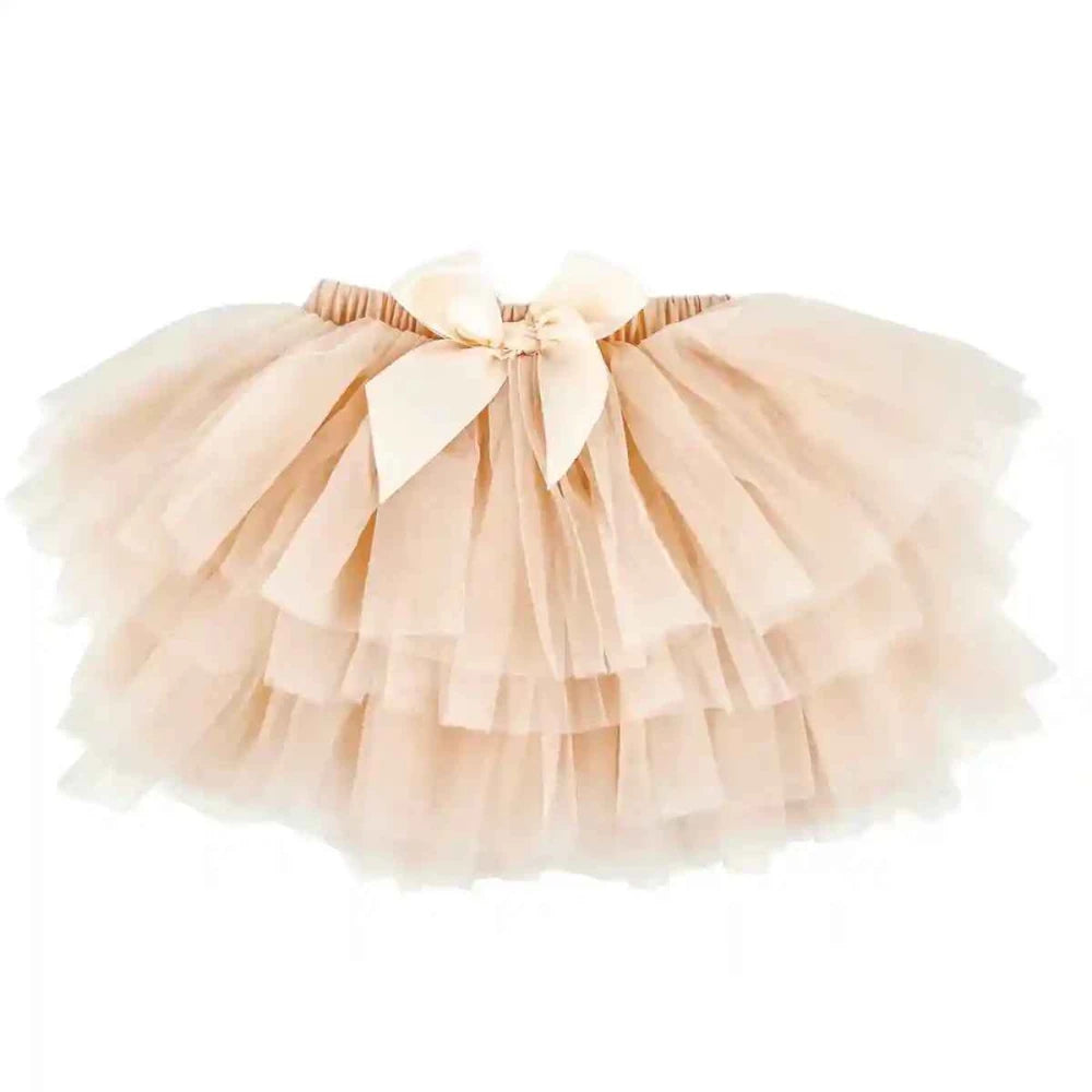 Tutu rokje met bloomer broekje beige Annabel - May Mays