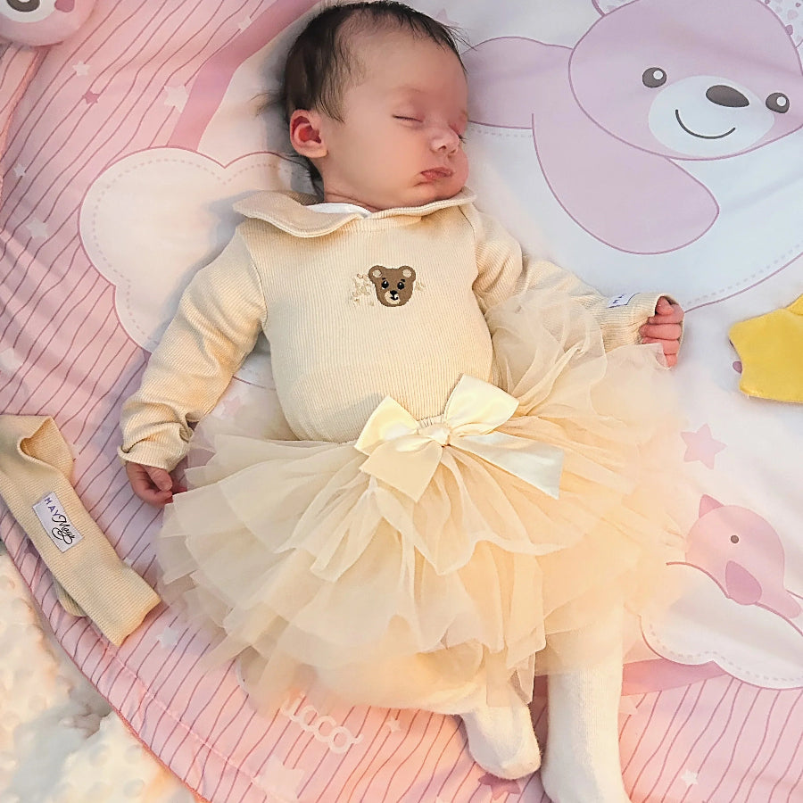 Tutu rokje Annabel beige - MiniDulce