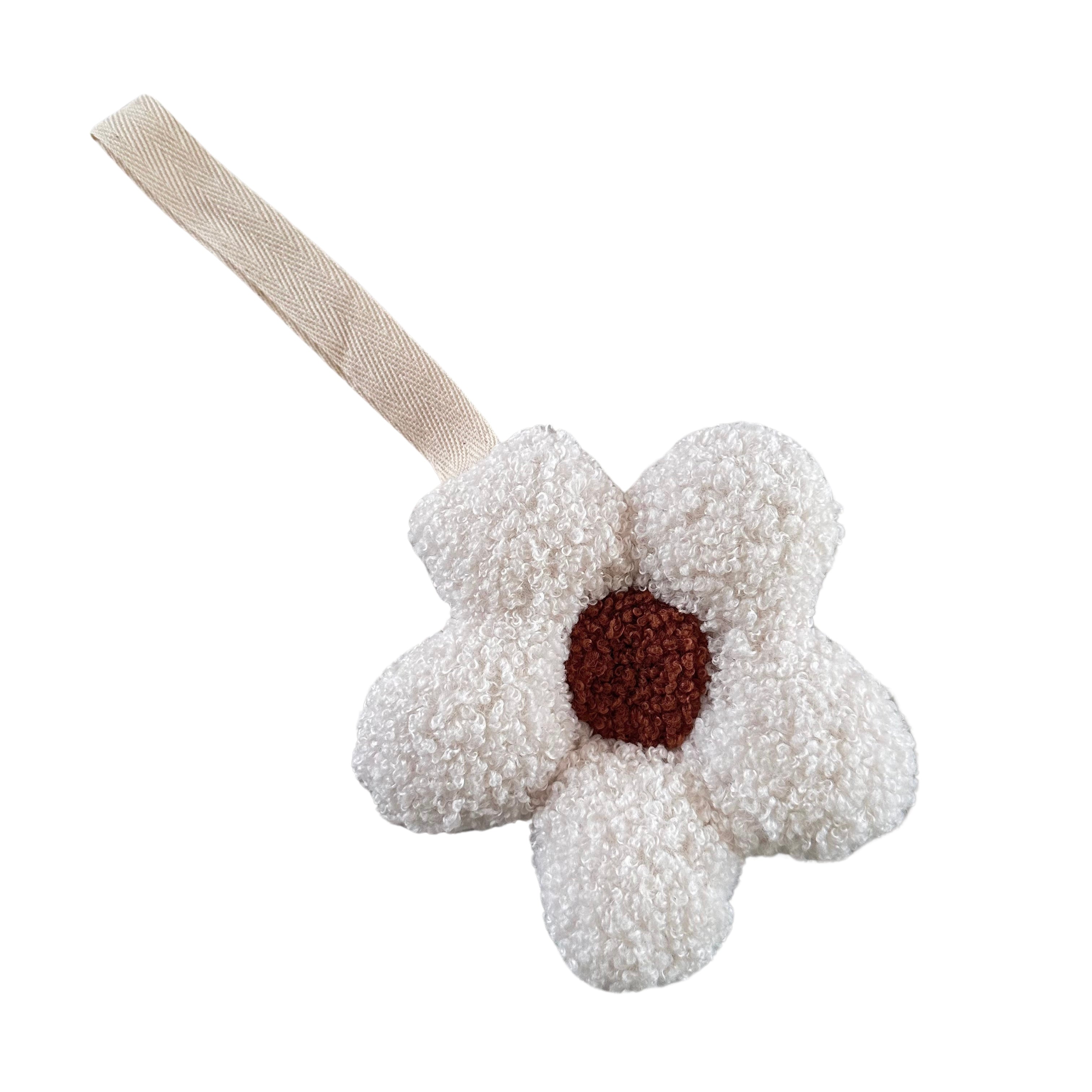 teddy speenknuffel bloem wit