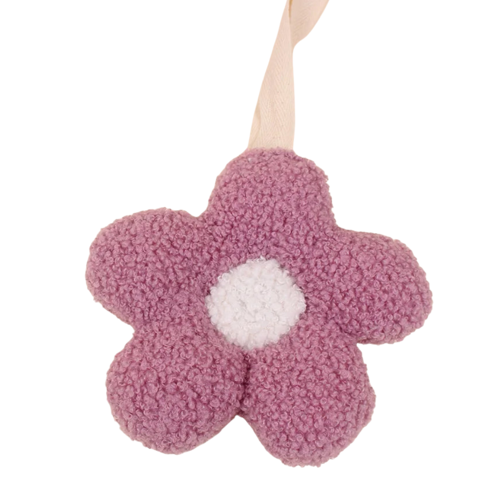 Teddy pacifier cuddly toy flower - Taupe