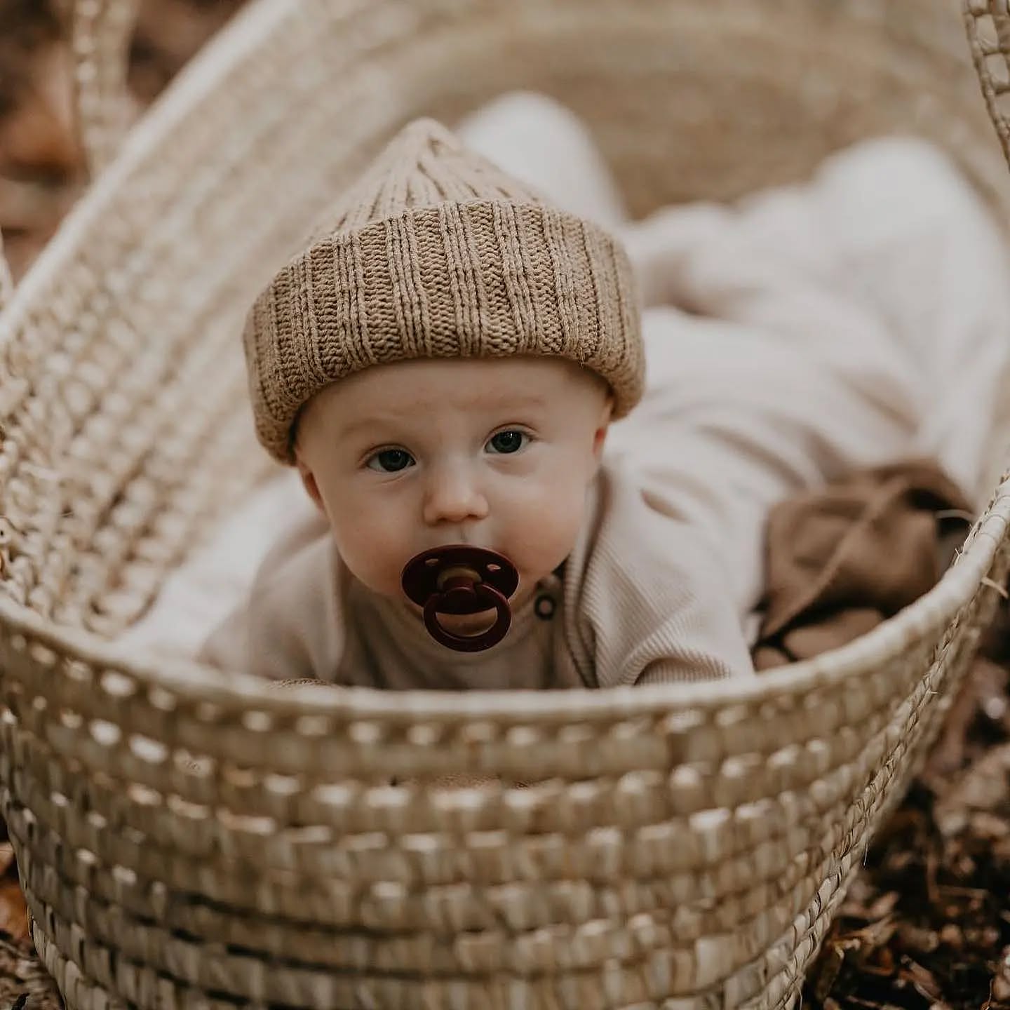 Beanie wintermutsje taupe Noah