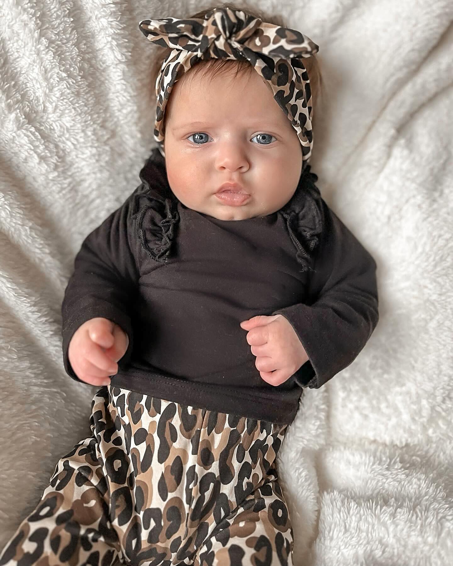 May Mays baby haarband Lilly geknoopt leopard - May Mays