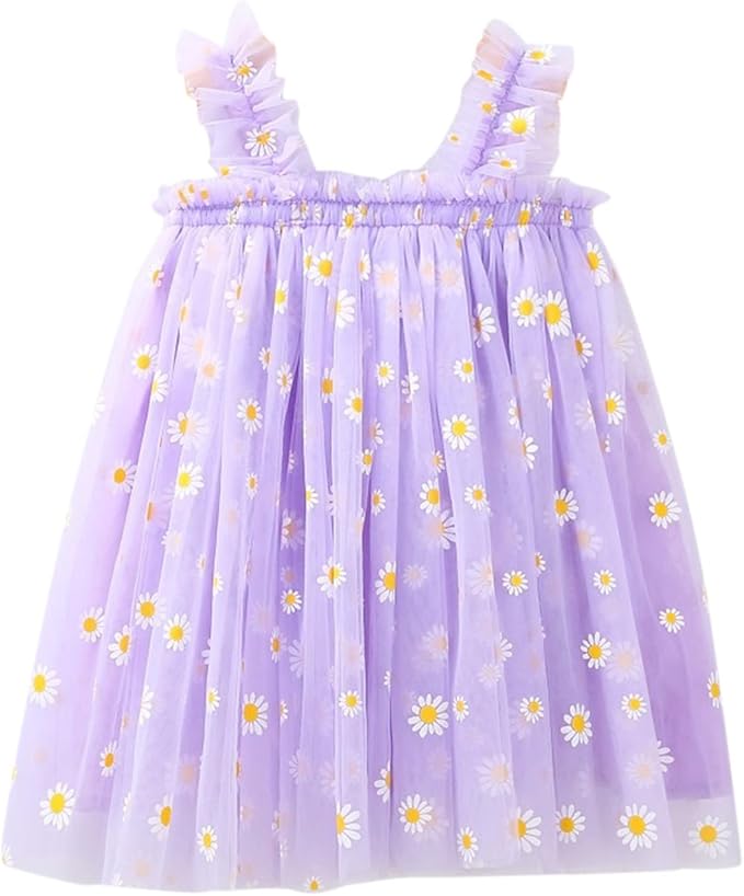 Tutu jurkje bloemen lila Daisy