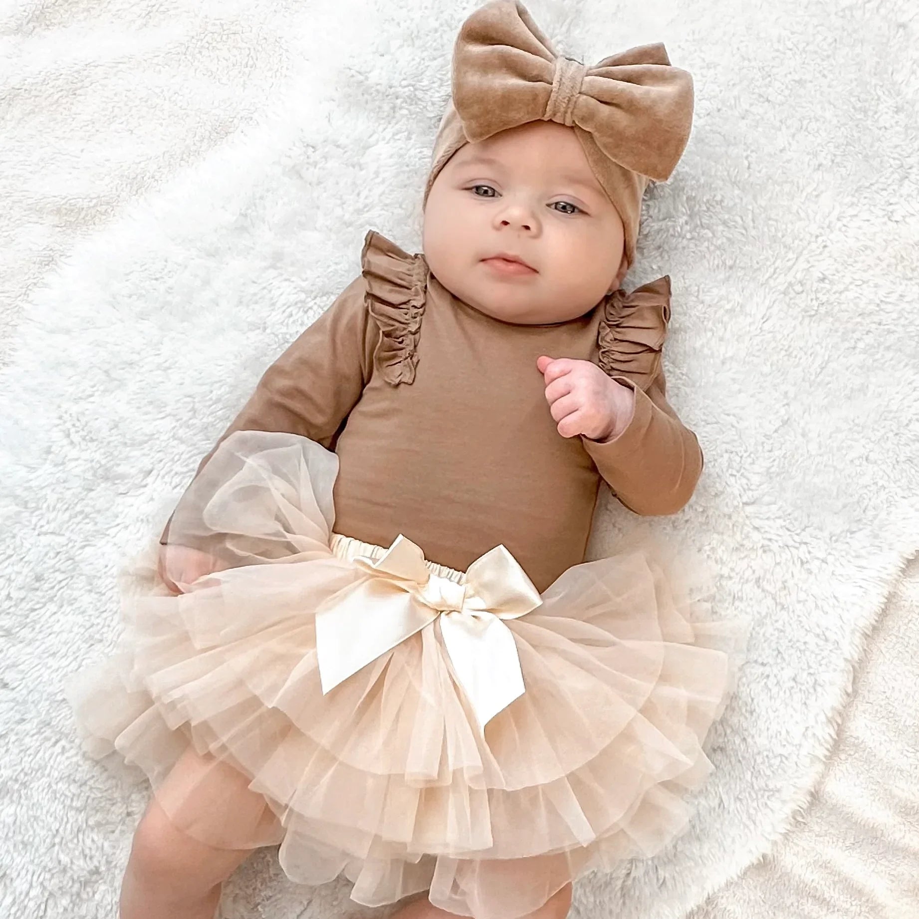 Tutu rokje Annabel beige - MiniDulce