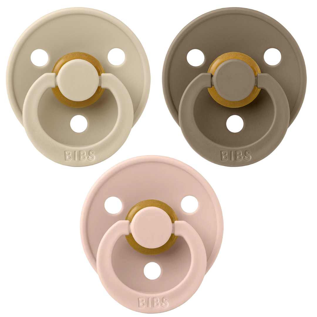 BIBS Colour Vanilla, Dark Oak en Blush Speen – Maat 2 (0-36 m)