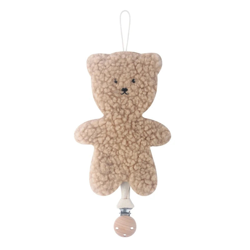 Teddy beer speendoekje taupe