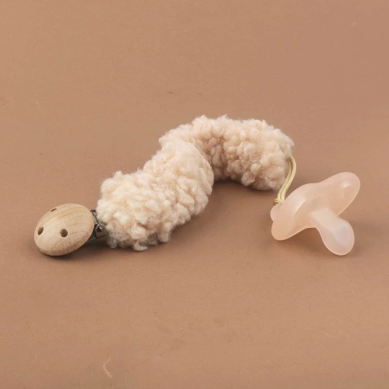 Baby teddy speenkoord beige