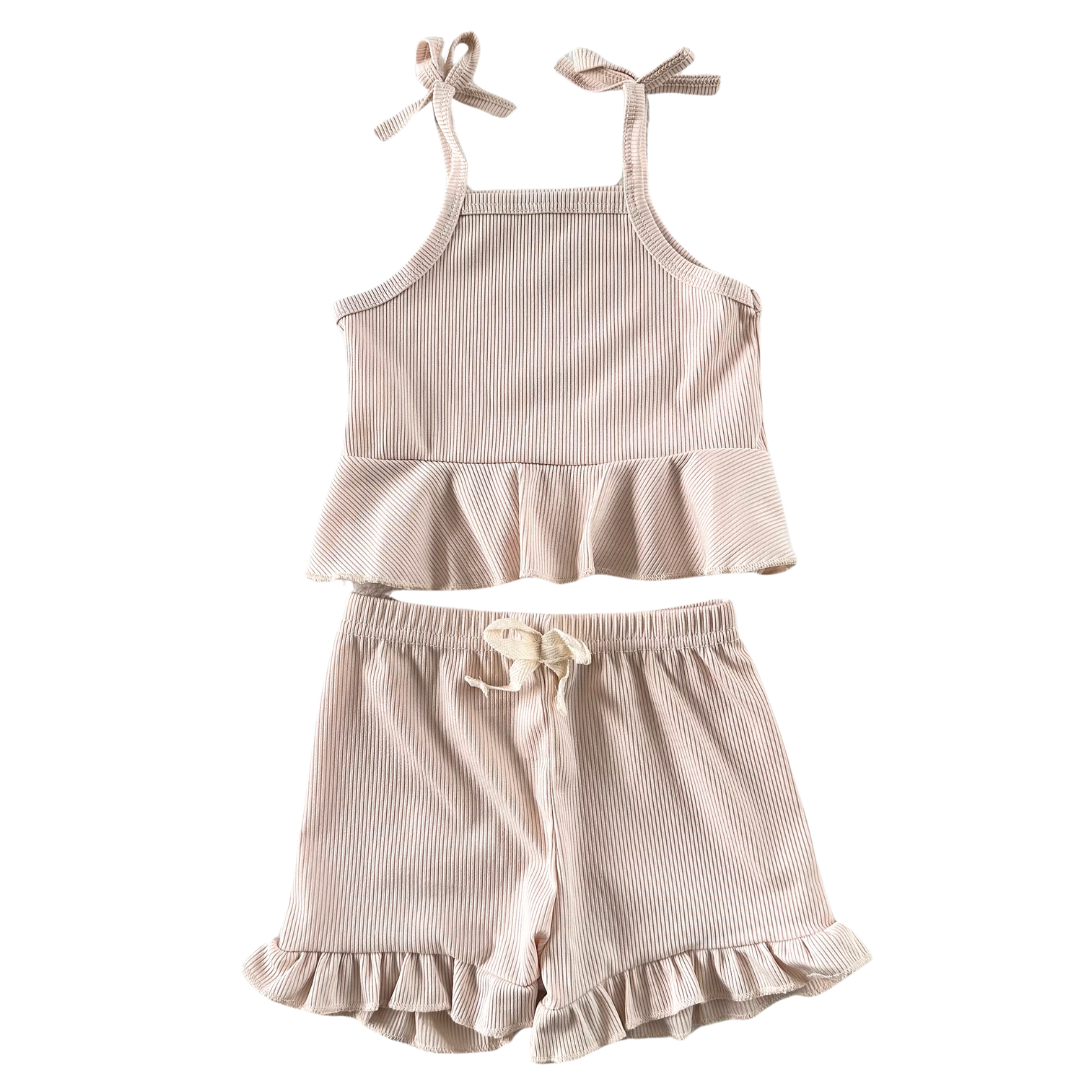 Setje ruffle Lilly beige