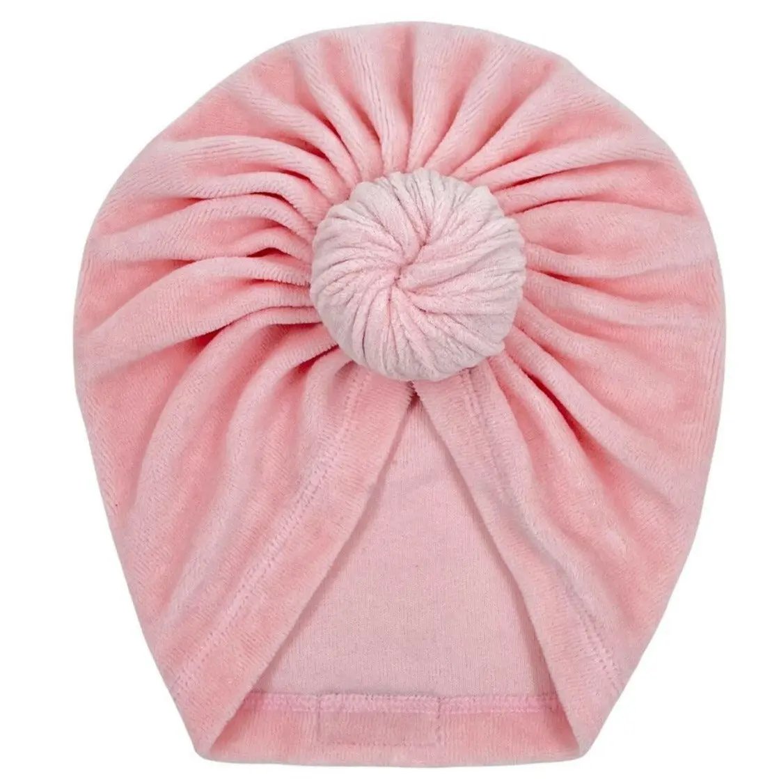 Turban mutsje velvet roze May Mays May Mays
