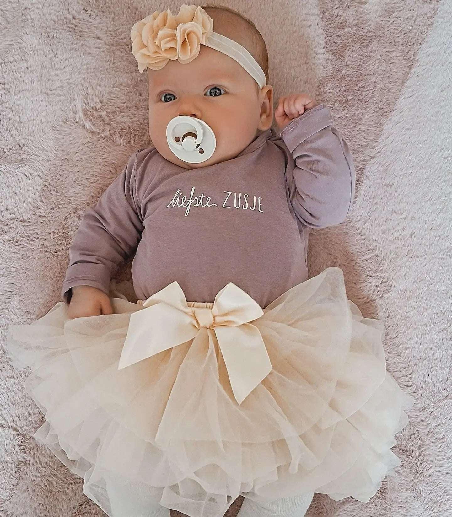 Tutu rokje Annabel Beige – Baby & Meisje | May Mays MiniDulce