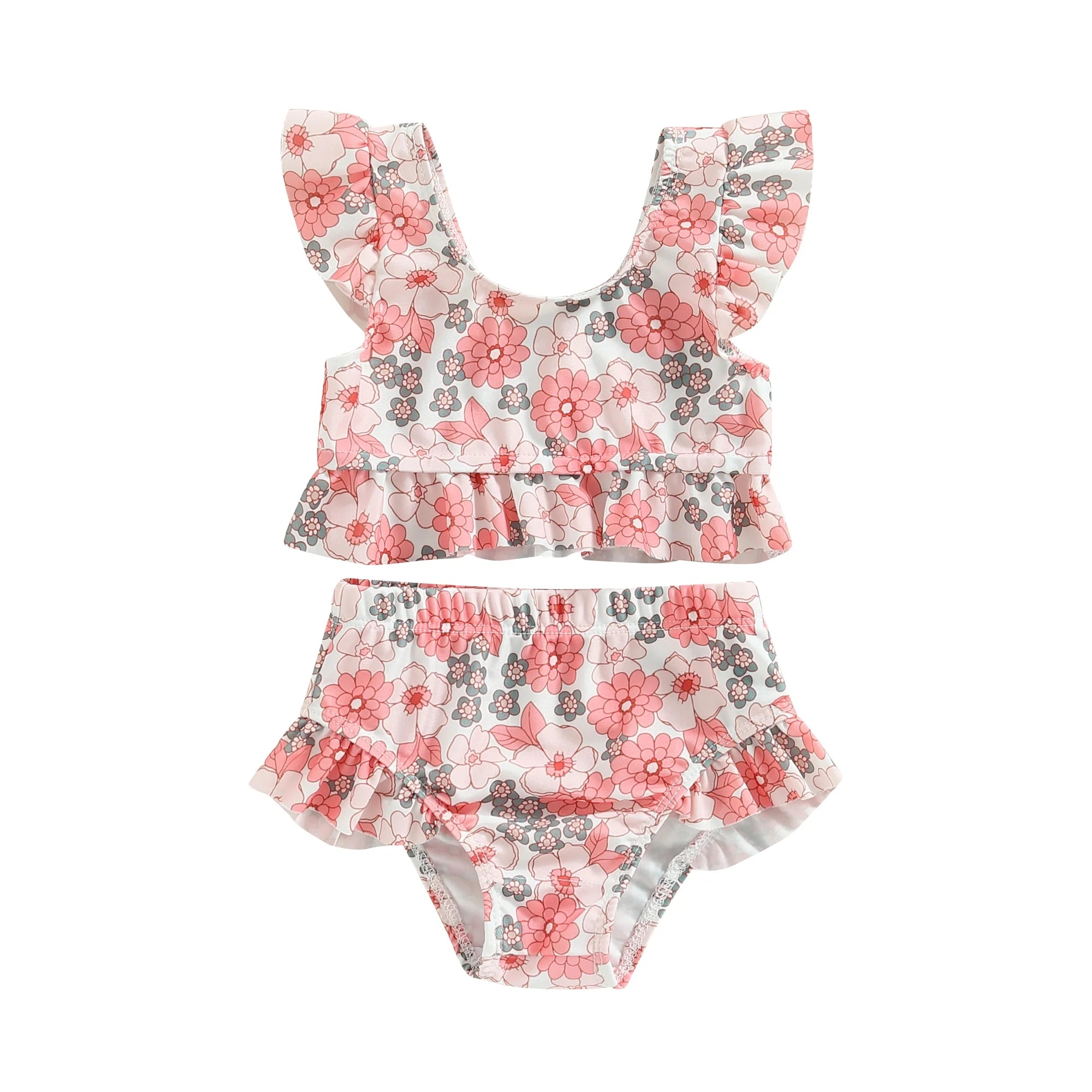 bikini ruffle bloemtjes baby