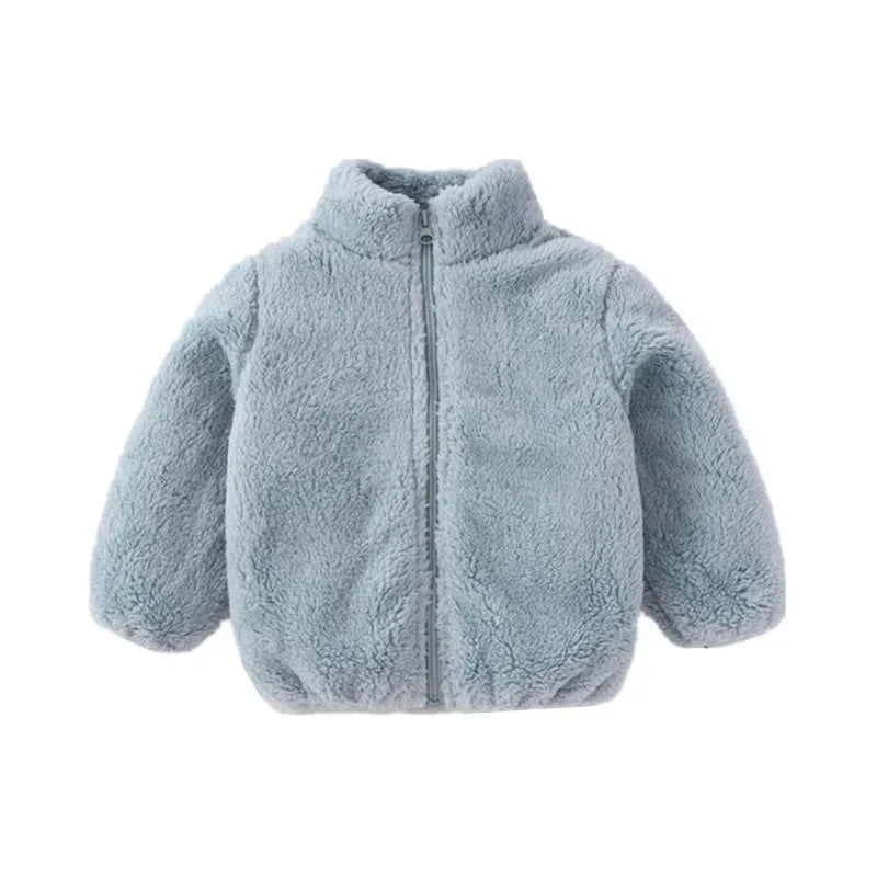 Bont fleece jasje Leyla kind bruin - May Mays