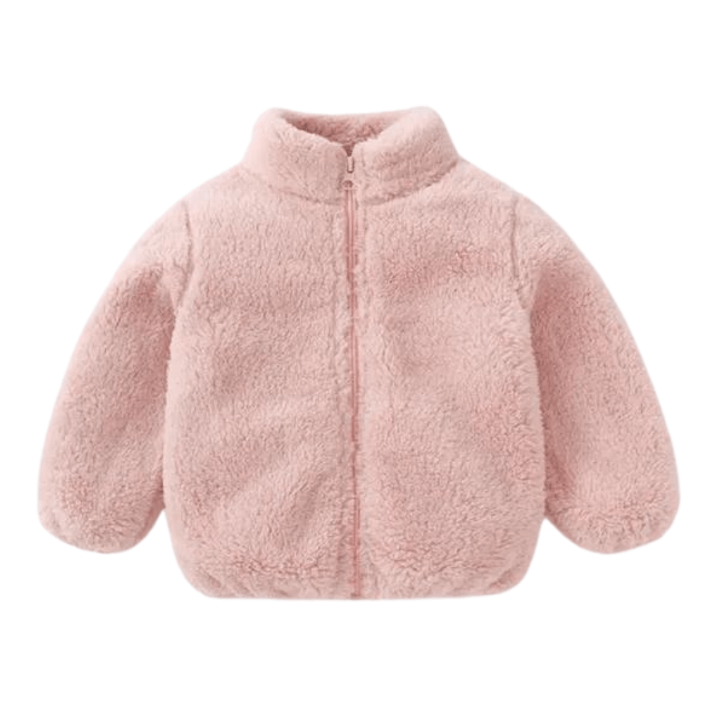 Bont fleece jasje Leyla kind bruin - May Mays