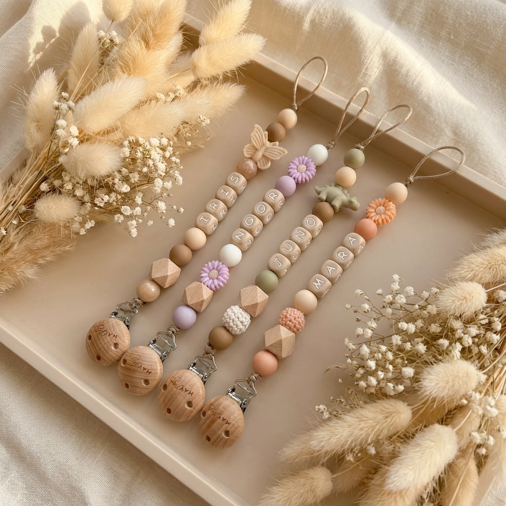 de mooiste speenclips met naam 