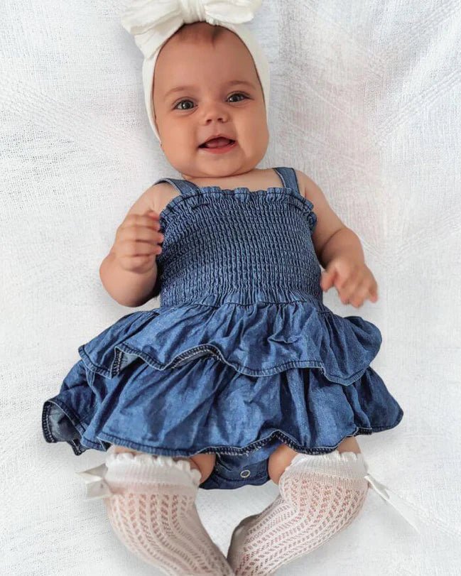 Denim romper jurkje Sophia - May Mays