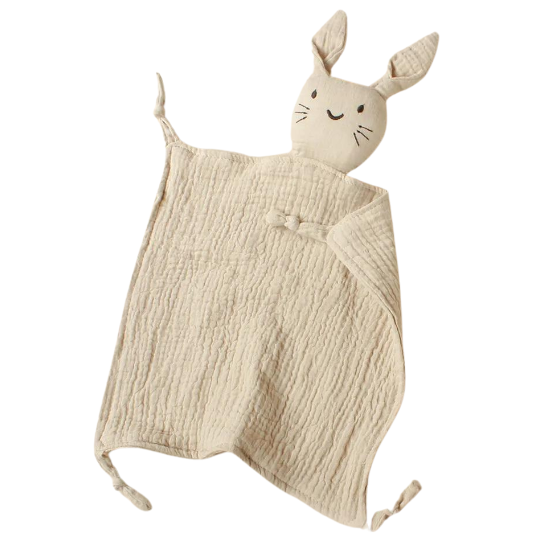 Muslin cuddle cloth - rabbit - beige 