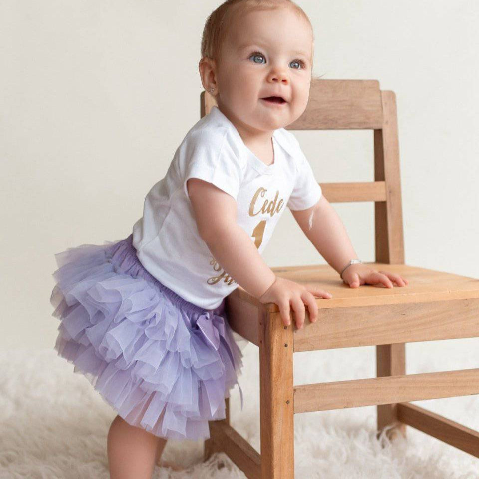 Tutu rokje incl. bloomer broekje en haarbandje lila Annabel - May Mays