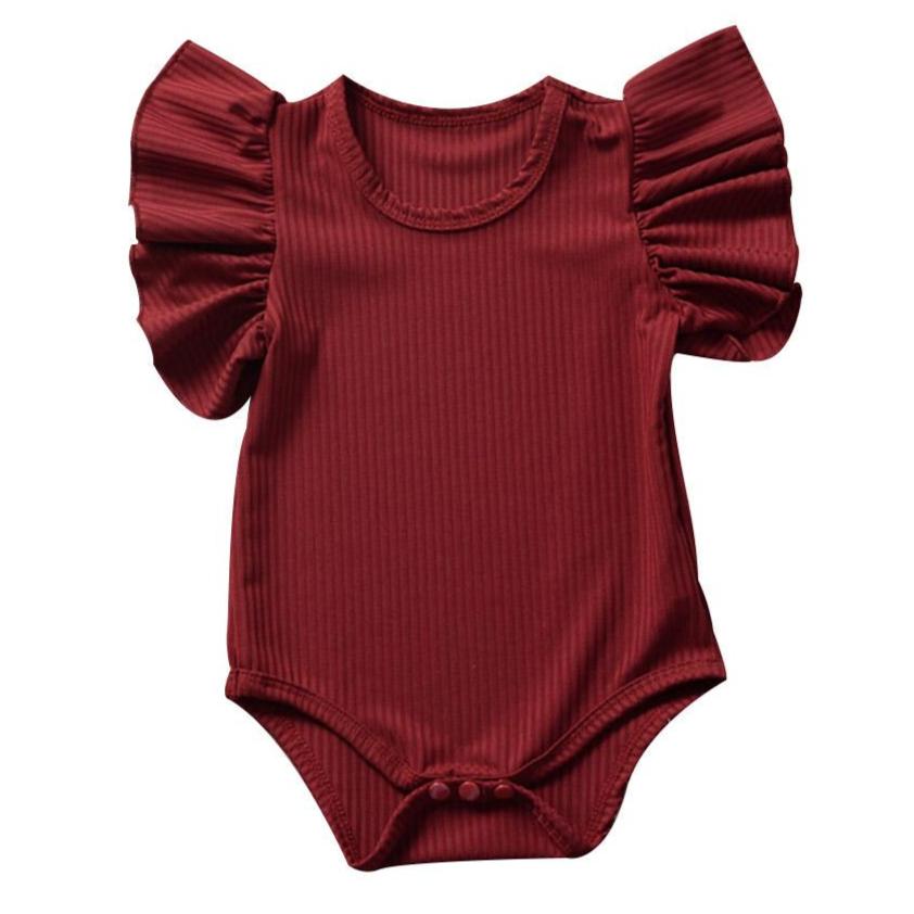 May Mays romper ruffle rib roze Yara - May Mays