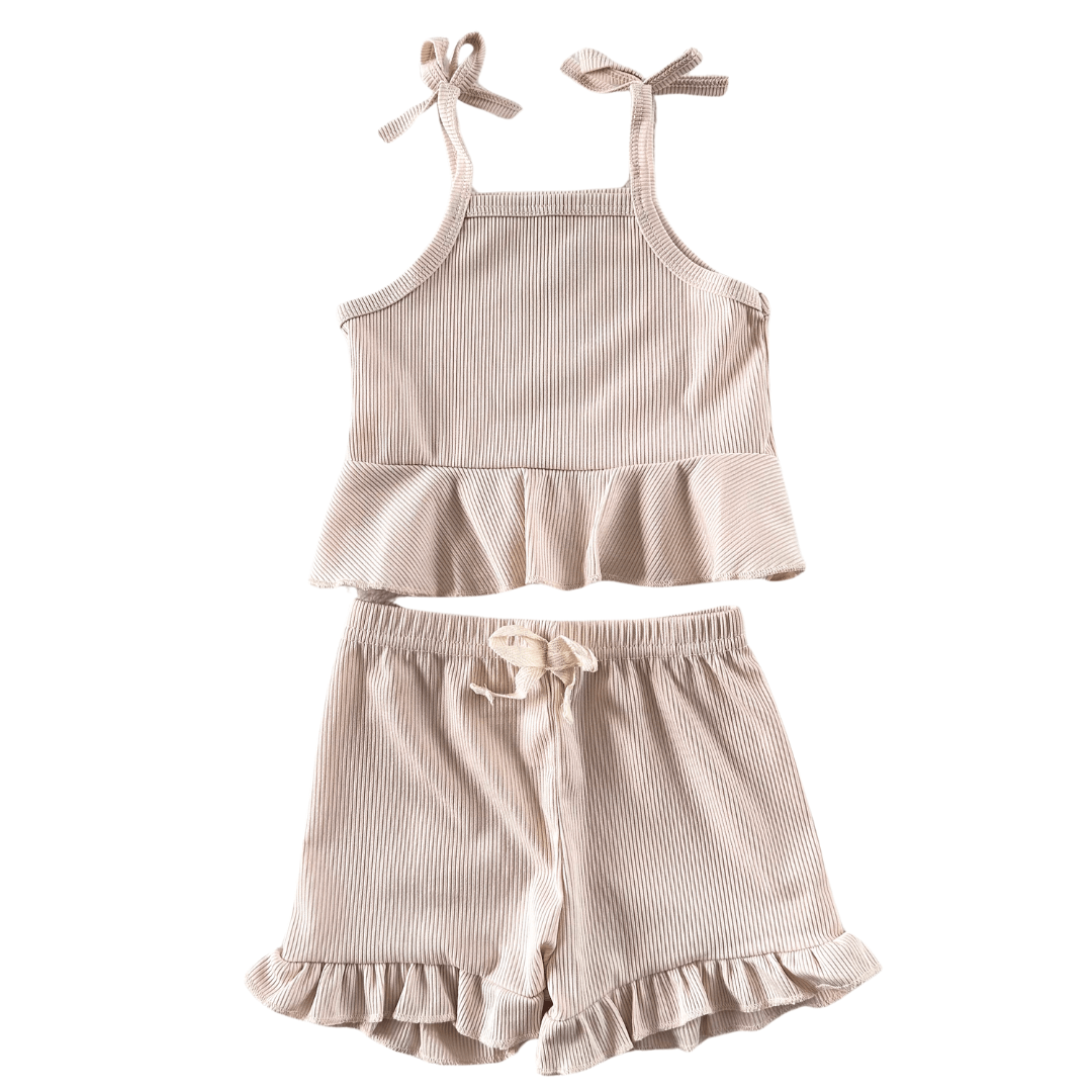 Setje ruffle Lilly beige - May Mays