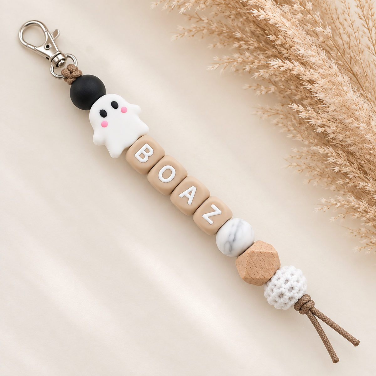 Sleutelhanger met naam spooke halloween
