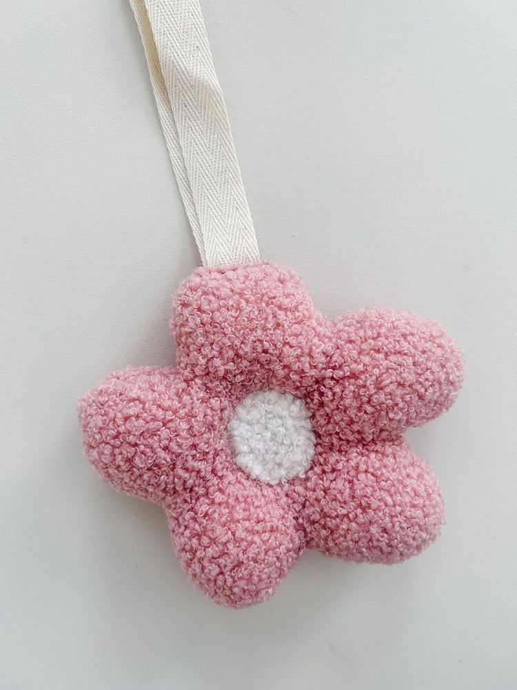 Teddy speenknuffel roze bloem