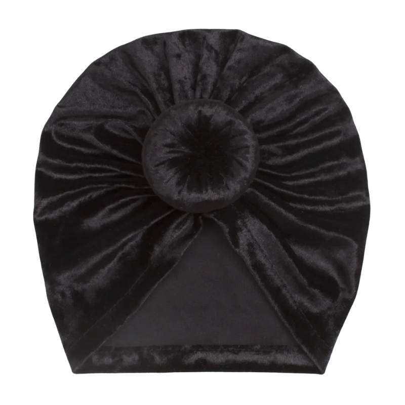 Velvet turban mutsje crème Mae - May Mays