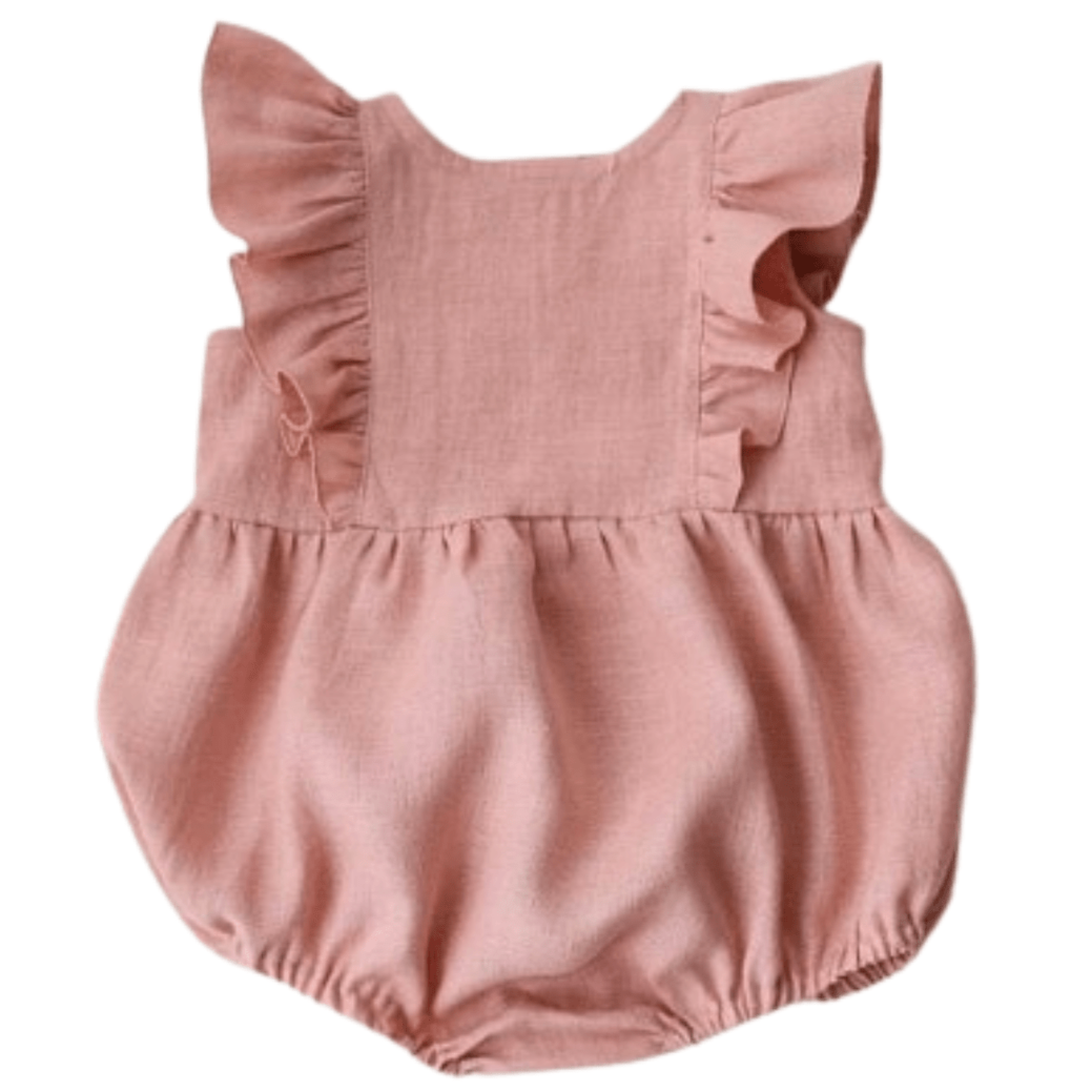 Zomer ruffle romper roze Lisa - May Mays