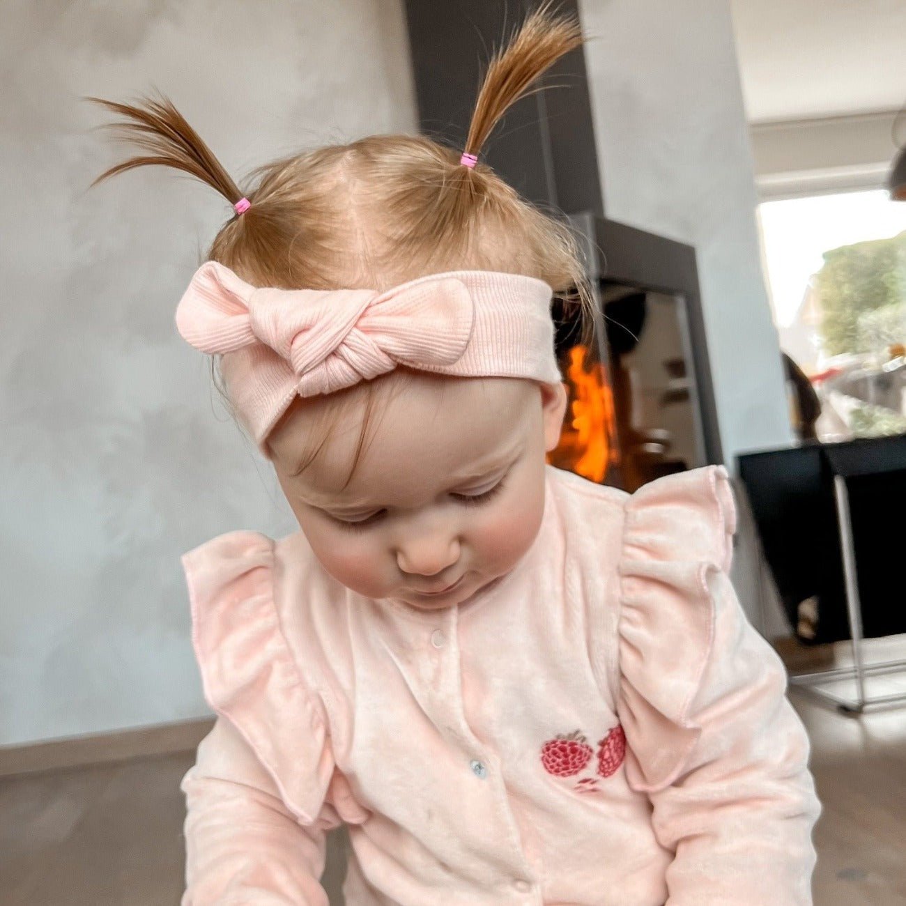 Beau Haarbandje | Geknoopt Rib Roze | 0-4 jaar - May Mays