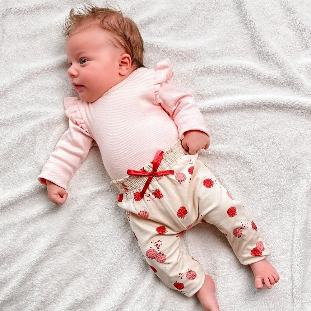 Bella Baby Legging | Ruffle Frambozen - May Mays