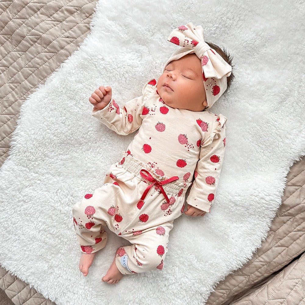 Bella Baby Legging | Ruffle Frambozen - May Mays