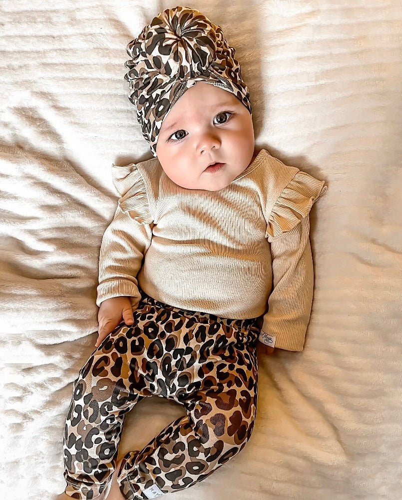 May Mays | Lilly Babymutsje | Turban Leopard | 0-2 jaar - May Mays